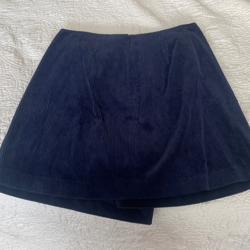 New Club Monaco Navy Corduroy Skirt size 8 - Picture 3 of 8